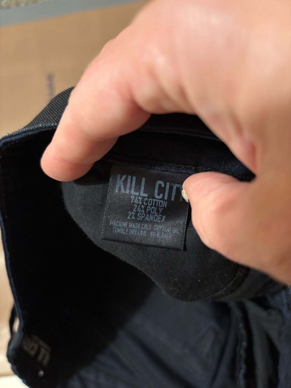 Kill City Women's Black Super Skinny Junkie Jeans Size 27 Front Zip Ankle Grunge - Picture 11 of 13